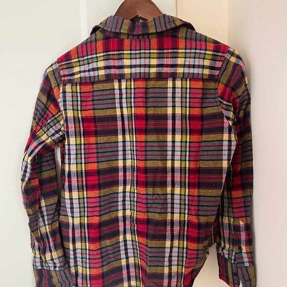 THE GREAT. The Cottage Plaid Button Down Shirt Size 1, Small - Picture 5 of 10